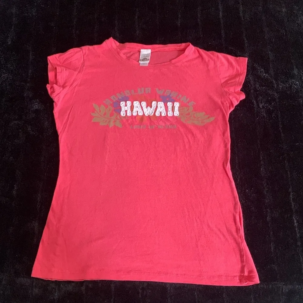 Honolua Wahine Salmon Color Hawaii Cotton T - Image 3