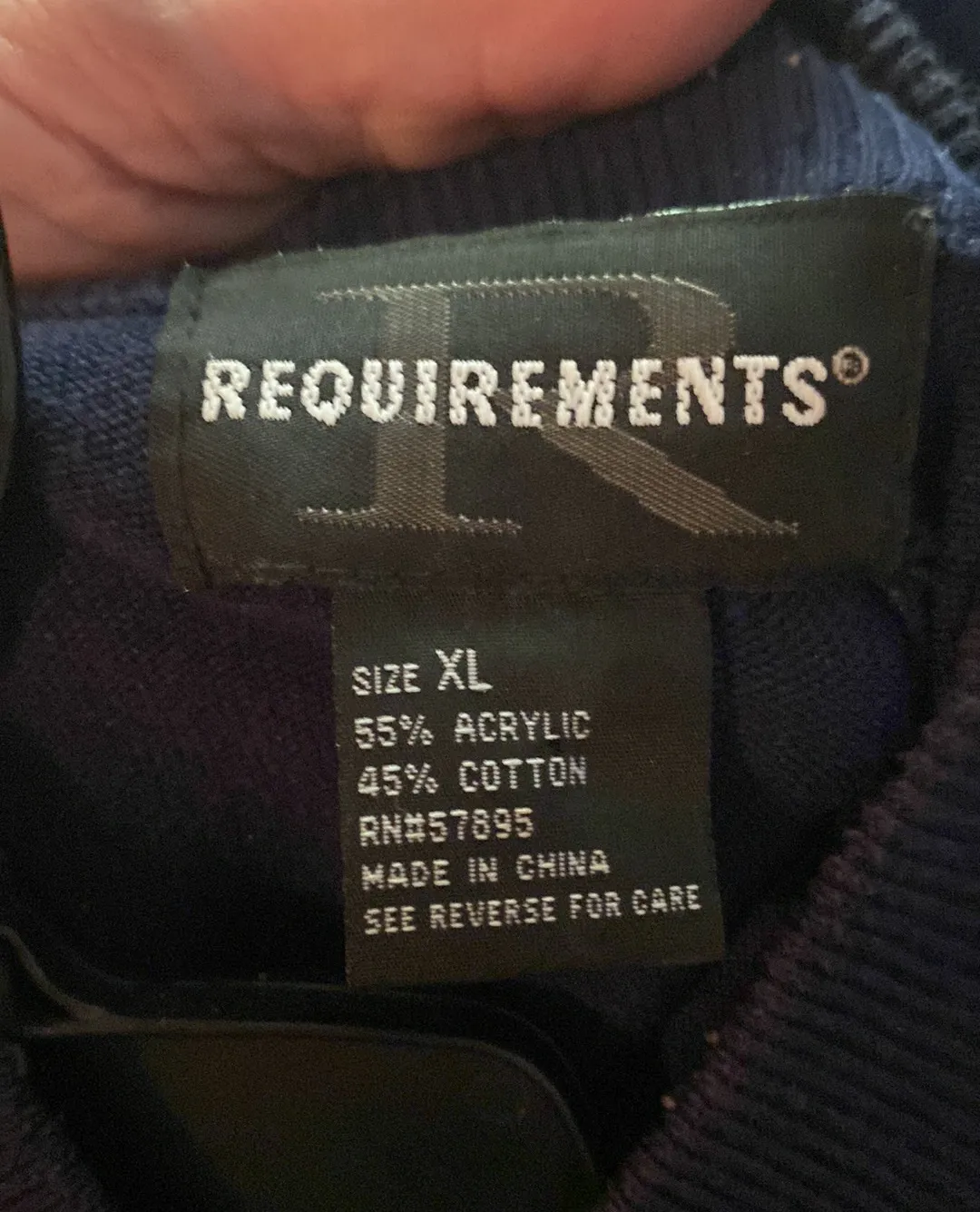 Requirements Navy Blue Sweater Sleeveless - Image 6