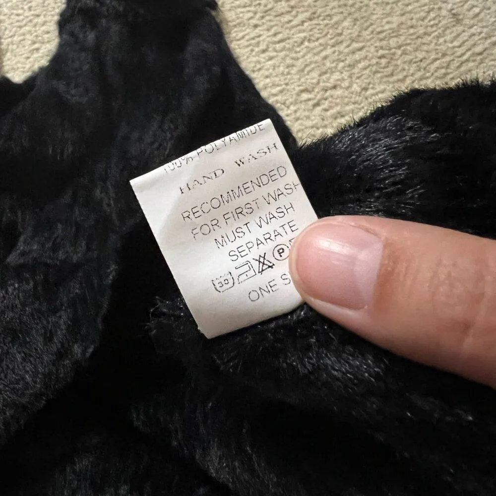 Scandal Italy OS black sweater top Size M - Image 7