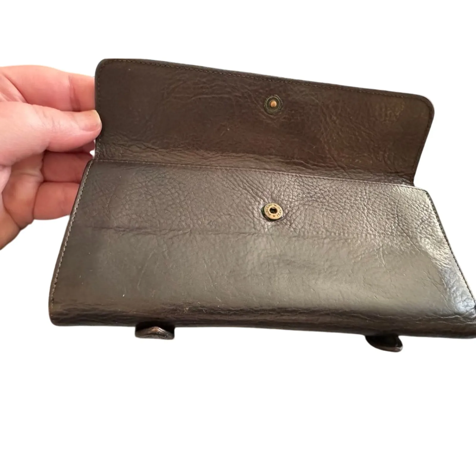 MULBERRY Roxanne Wallet in Brown Leather, Authenticated Pre-owned Vintage - Image 7