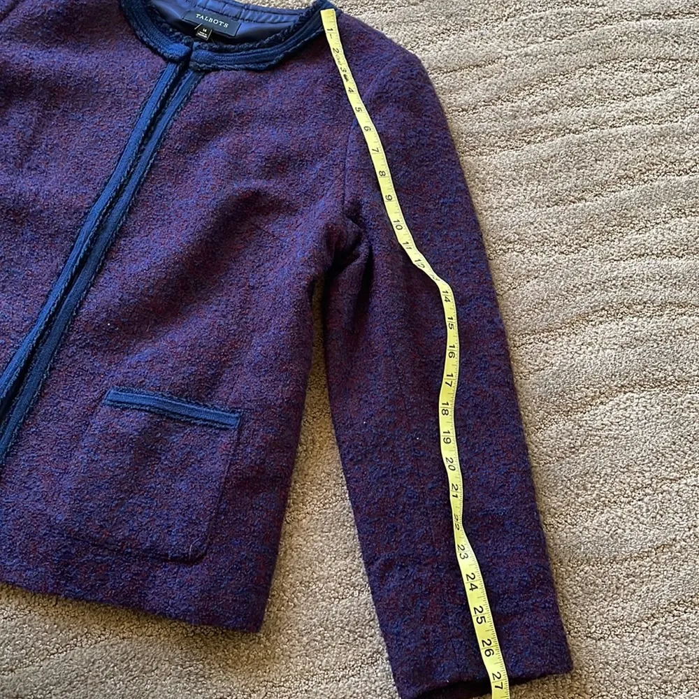 NWT $179 Talbots beautiful boucle wool tweed blazer - Image 9