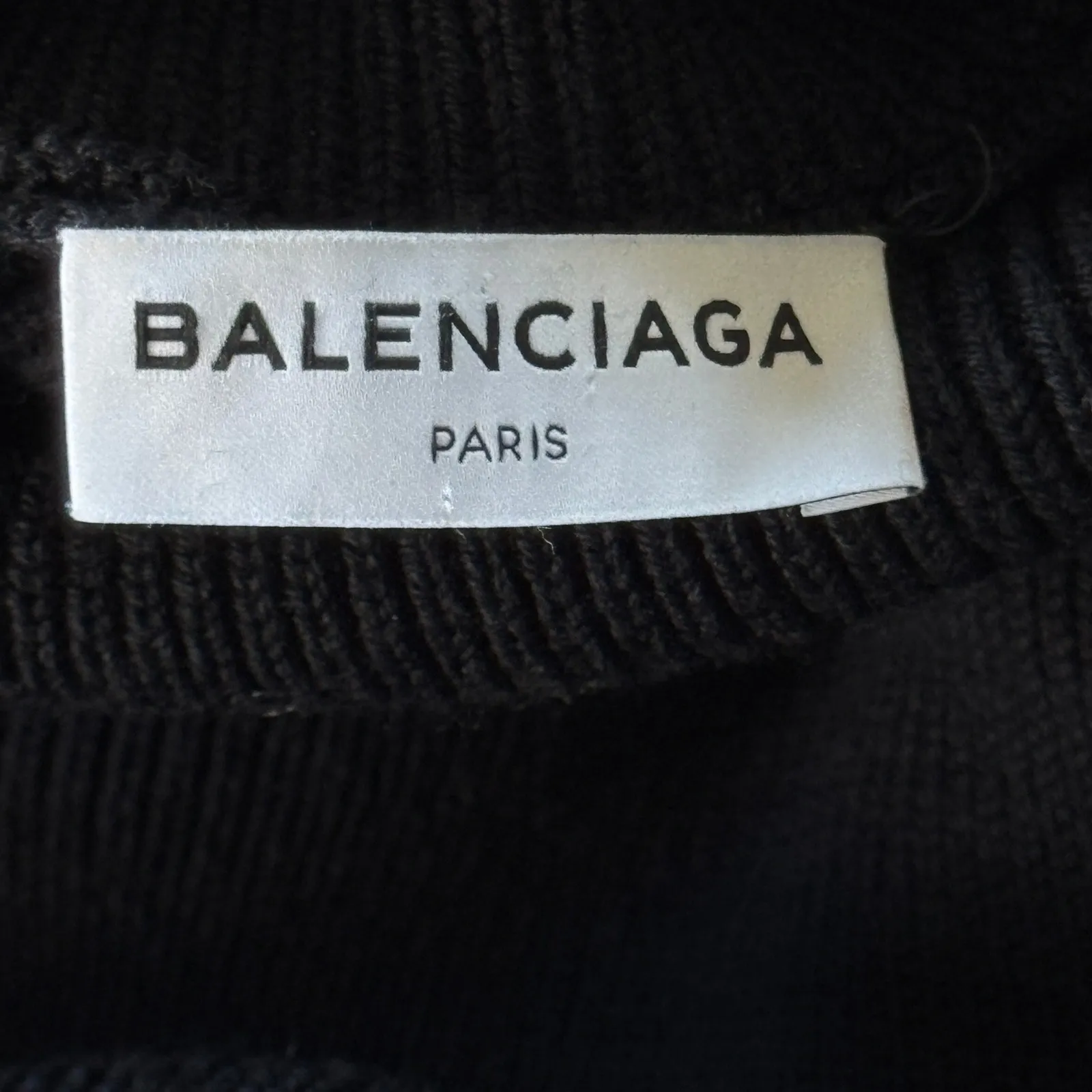 Balenciaga Ribbed Underwire Turtleneck Sweater Black Size‎ FR 38 - Image 4