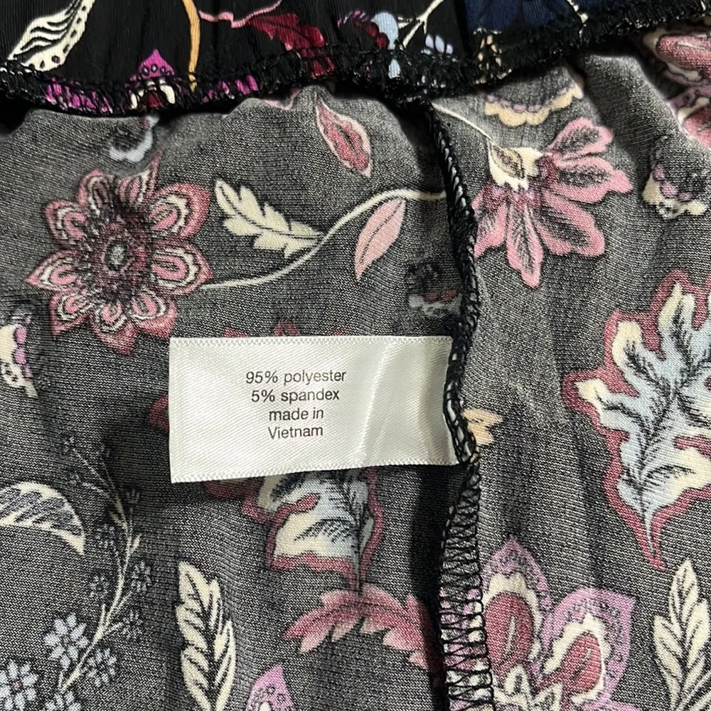 Lane Bryant Ruched Flounce Floral Elastic Waist Pull-up Skirt Sz 14/16 Casual - Image 7