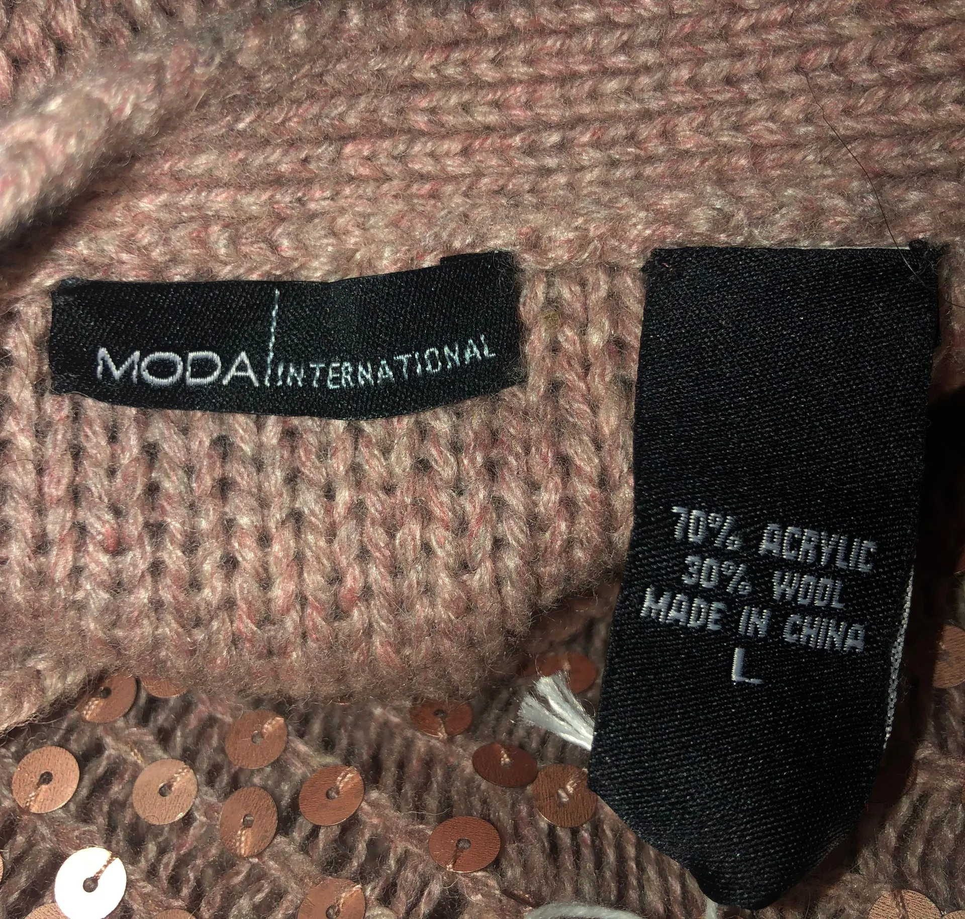 Sequined Wool Blend Cardigan - Image 5