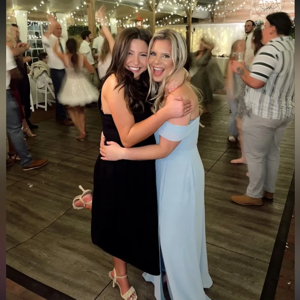 Dusty Blue Off the shoulders dress - Image 7