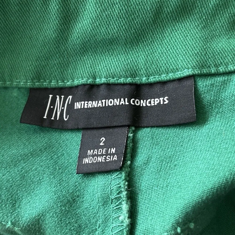 INC International Concepts SZ 2 Straight Leg Crop Jeans Mid - Image 10