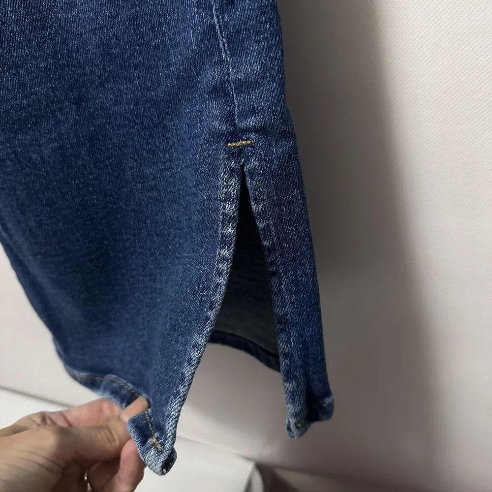 Jag Jeans Womens 8 Phoebe Cropped Bootcut Button Fly Split Hem City Classy 90’s - Image 6