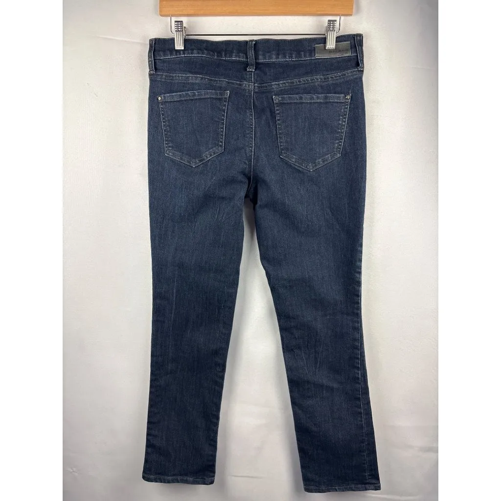 DKNY Jeans Womens Straight-Leg Denim Pants Size 6X30 Dark Wash Cotton Blend - Image 6