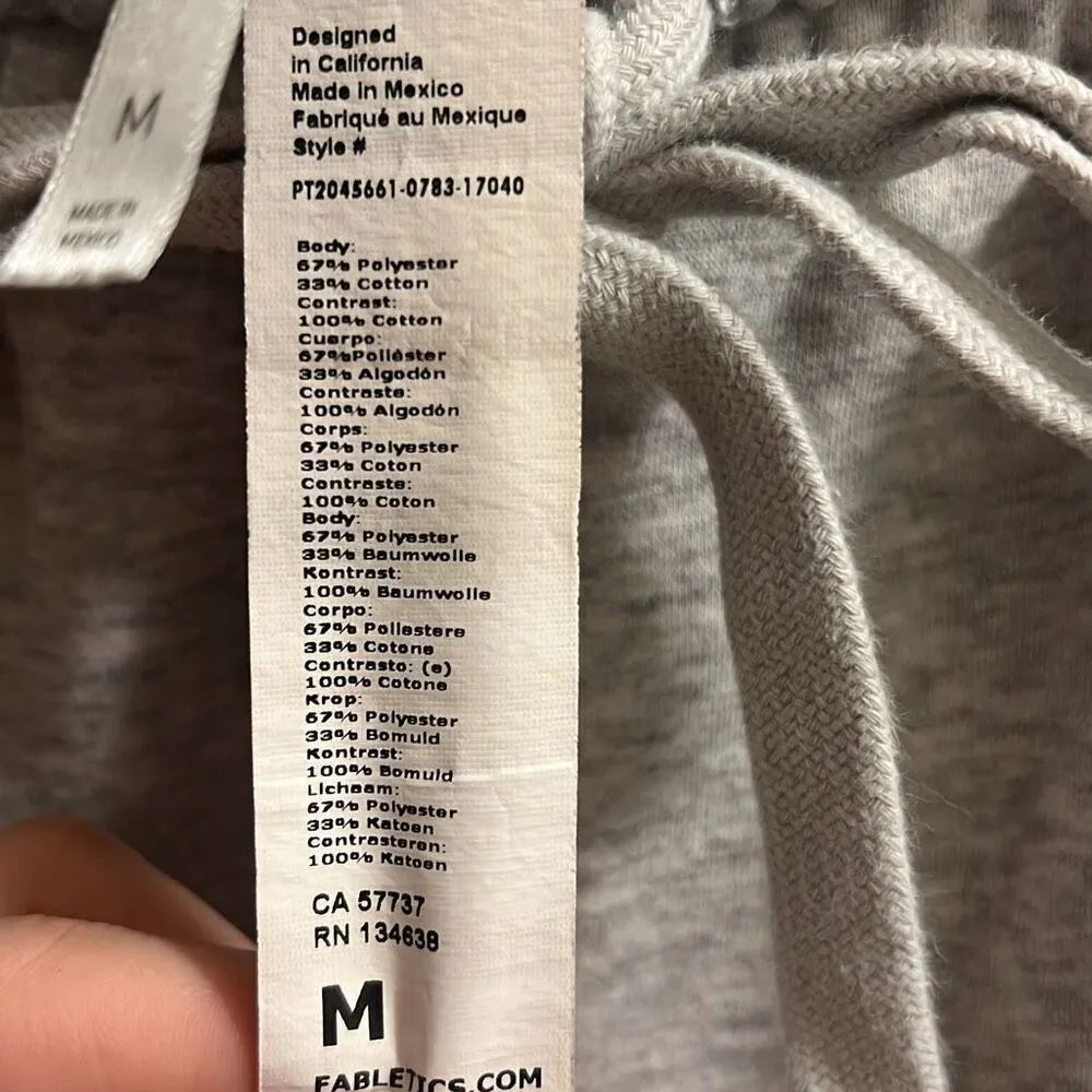 ✨Fabletics Eco Go-To Classic Light Grey Sz Medium Sweatpants✨ - Image 8