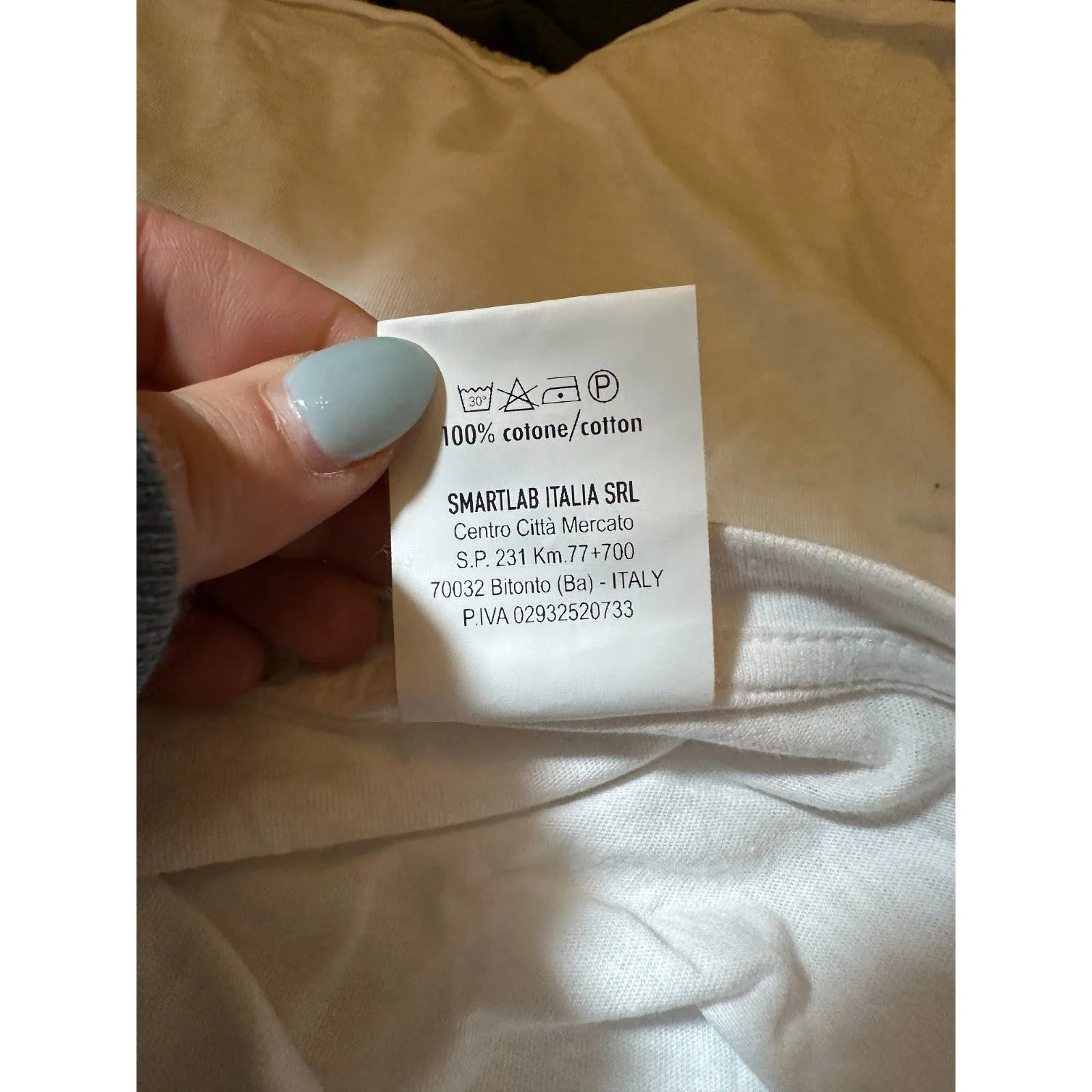 SUBLMA Made in Italy Crop Top Size Small White - Image 7