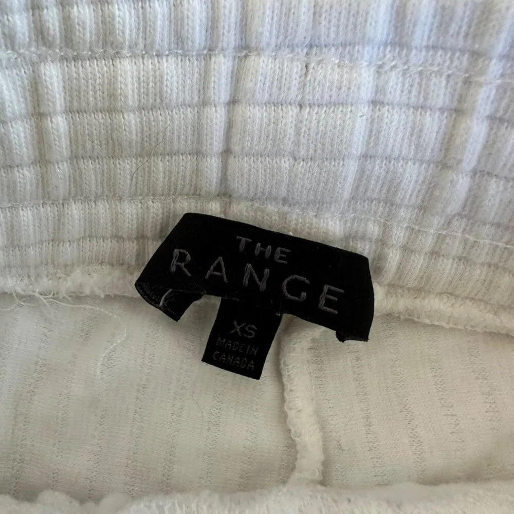 The Range - Ribbed Cotton Blend Track Pants in White - Image 3