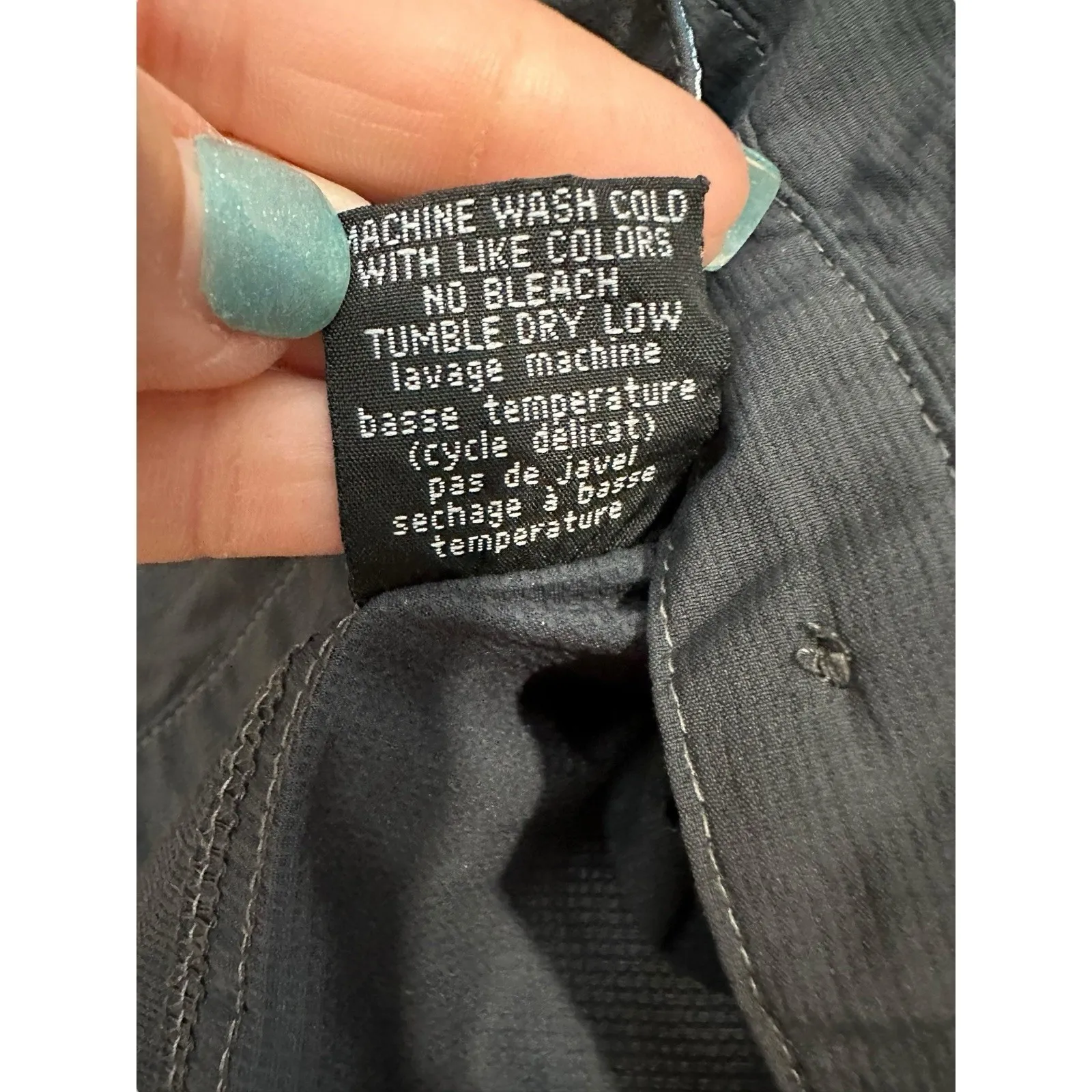 Kuhl Womens Shirt Medium Button‎ Front Gray Vented Quick Dry 100% Nylon #AA9-4 - Image 6