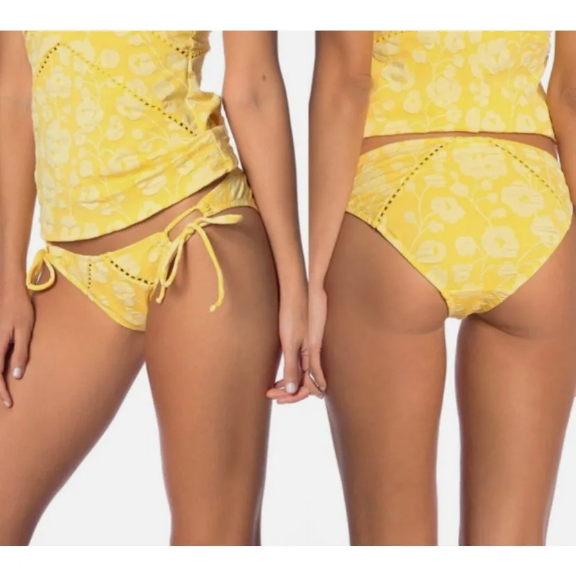 Robin Piccone women's Sadie marigold Bikini Bottom Medium NEW‎ $66 - Image 2