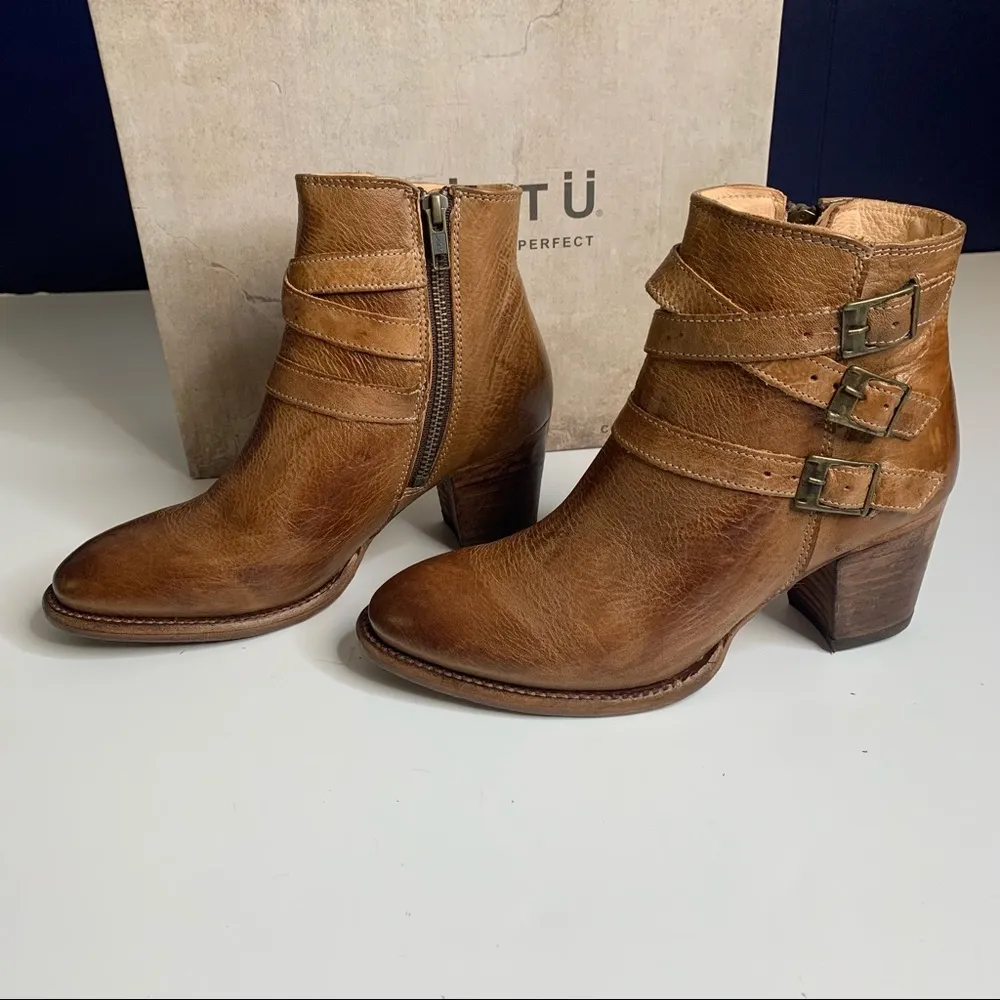 Bed Stu Begin Booties in Tan Rustic New in Box Size 7 - Image 5