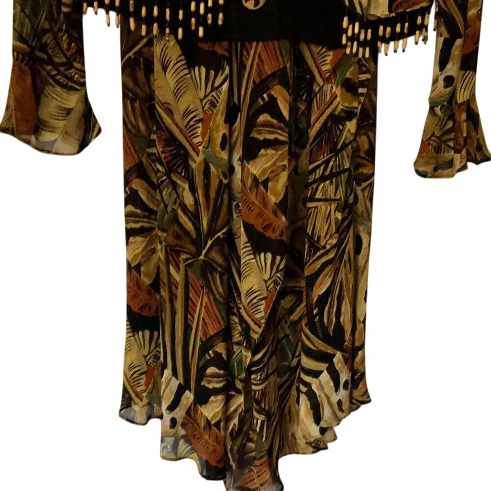 Vintage Platinum Dorothy Schoelen Skirt Set Jacket Top Skirt 2 pcs Sz S Bundle Brown - Image 13