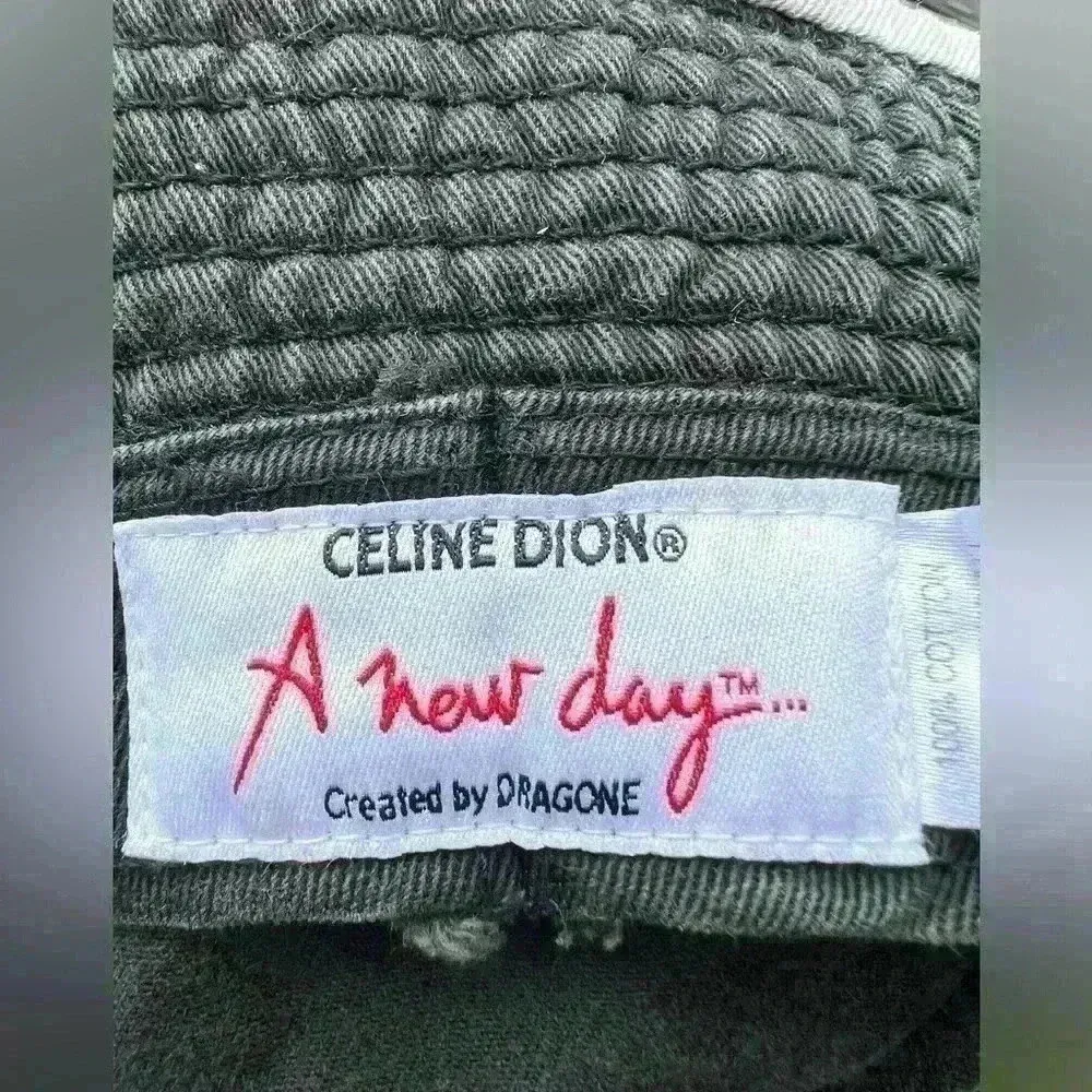 Vintage Celine Dion A New Day Bucket Hat Dragone Black - Image 3