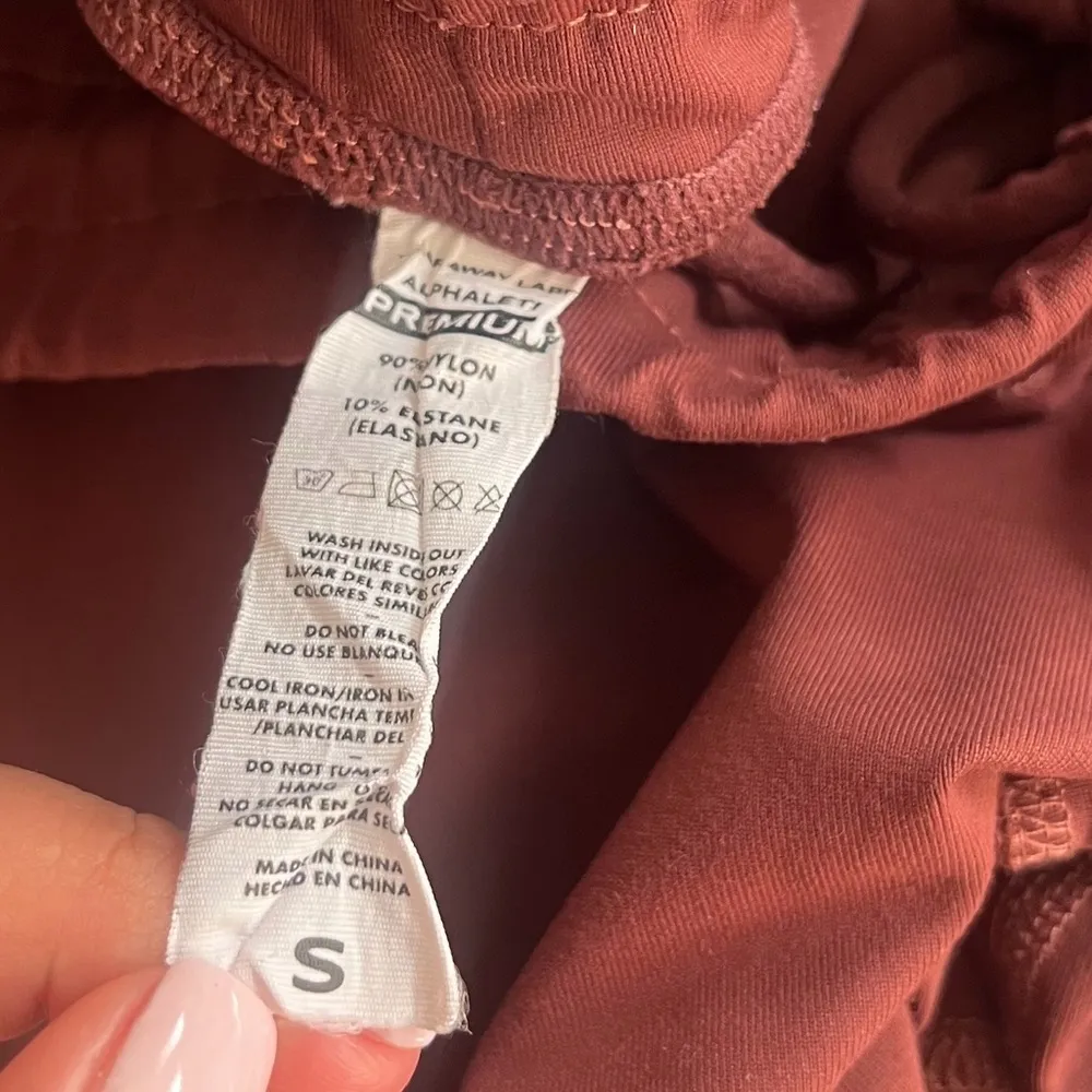 Alphalete Women’s (S) Brown Jogger Pants Stretch Small Gym Yoga Workout Run - Image 8