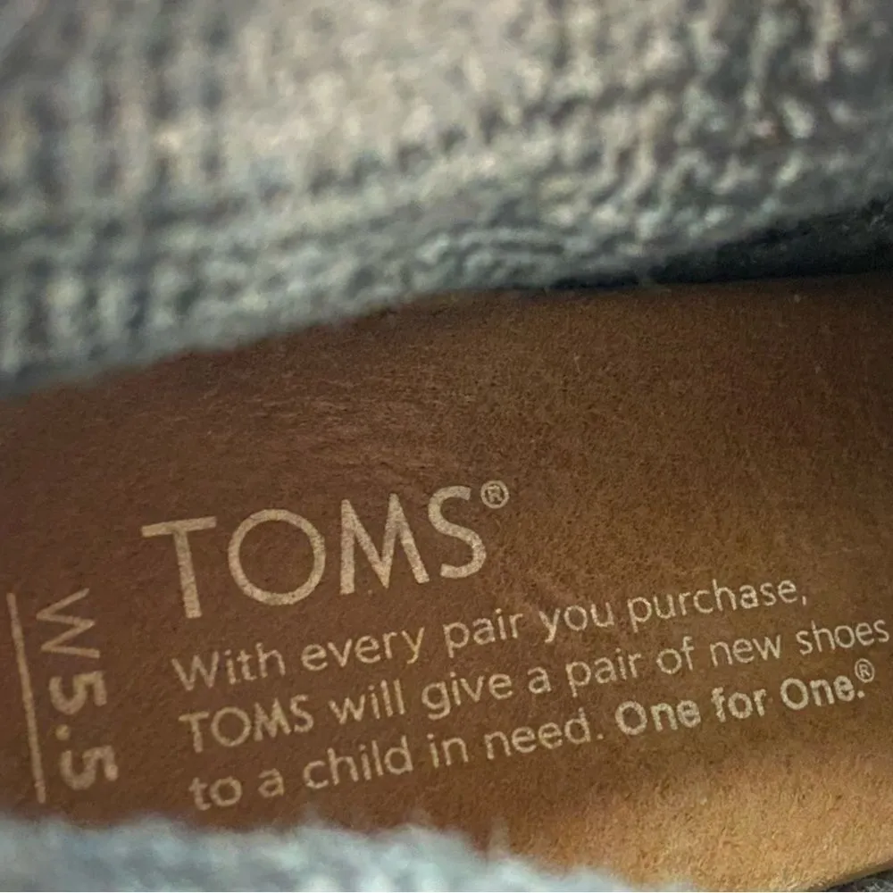 TOMS Women’s 5.5 Gray Drawstring Wedge Desert Shoes Ankle Bootie - Image 9