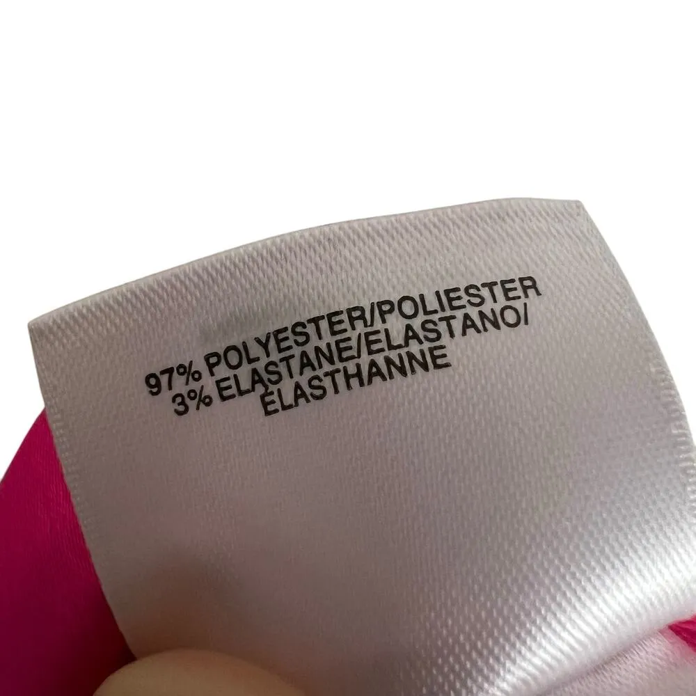 Anne Klein Pink Wide Leg High Waisted Satin Dress Pants Size 14 - Image 9