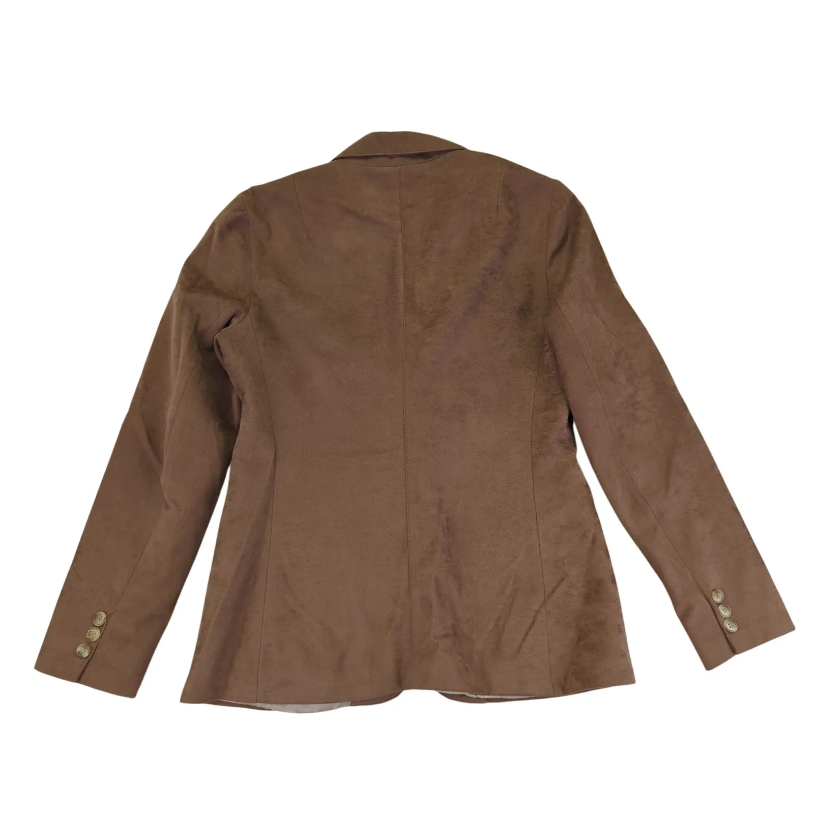 Vintage‎ FARAH Womenswear Brown Faux Suede Blazer Jacket Size 10 Academia - Image 2