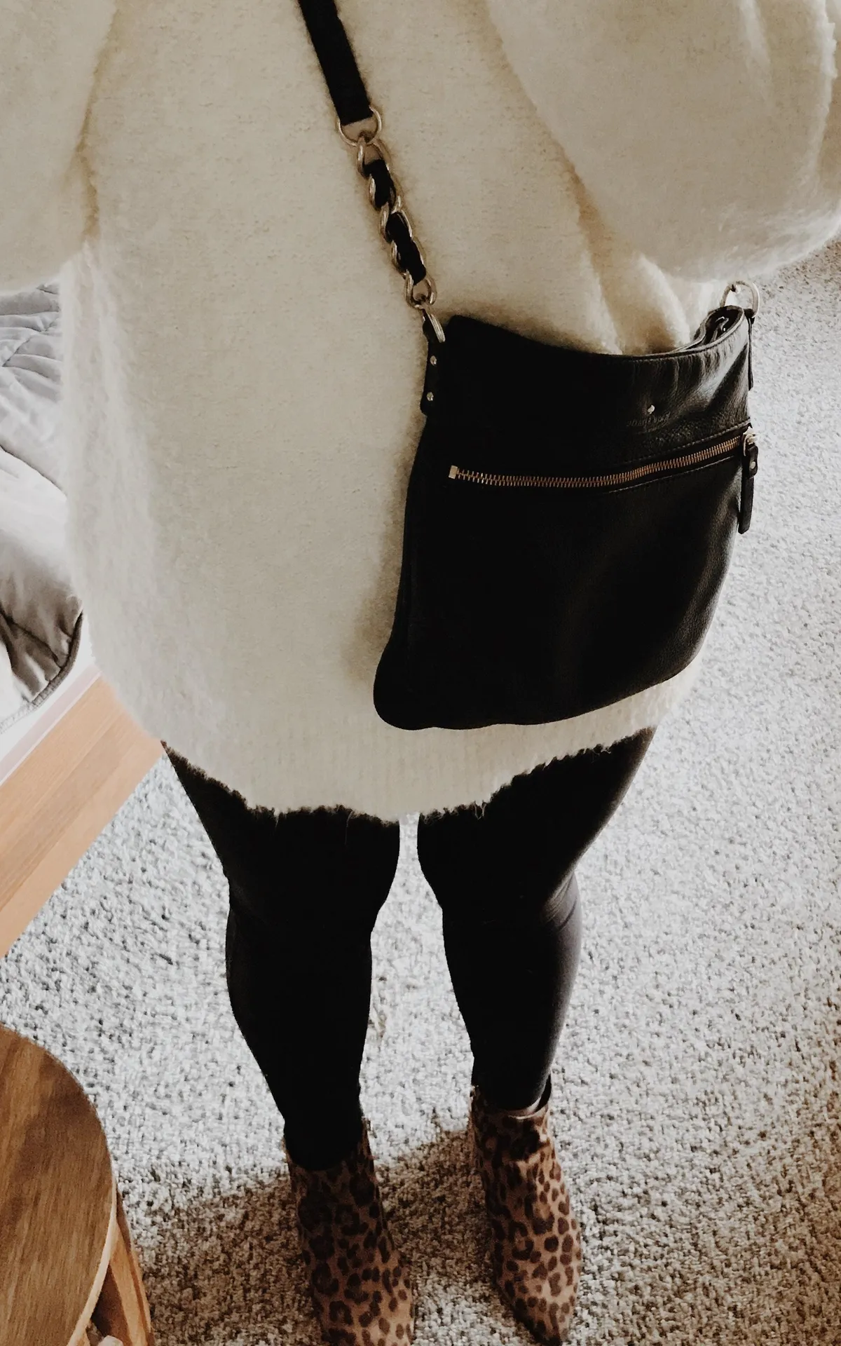 Kate Spade Black Leather Crossbody Bag - Image 3