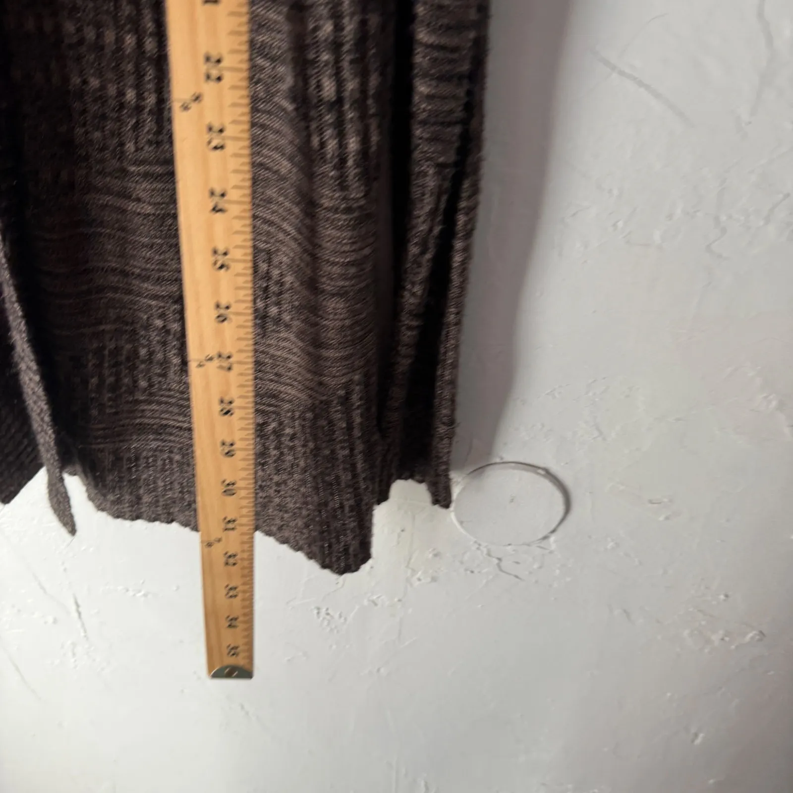 Apt. 9 Womens Brown‎ Open Front Cardigan Sweater Size L Long Knit 2010s Layering - Image 8