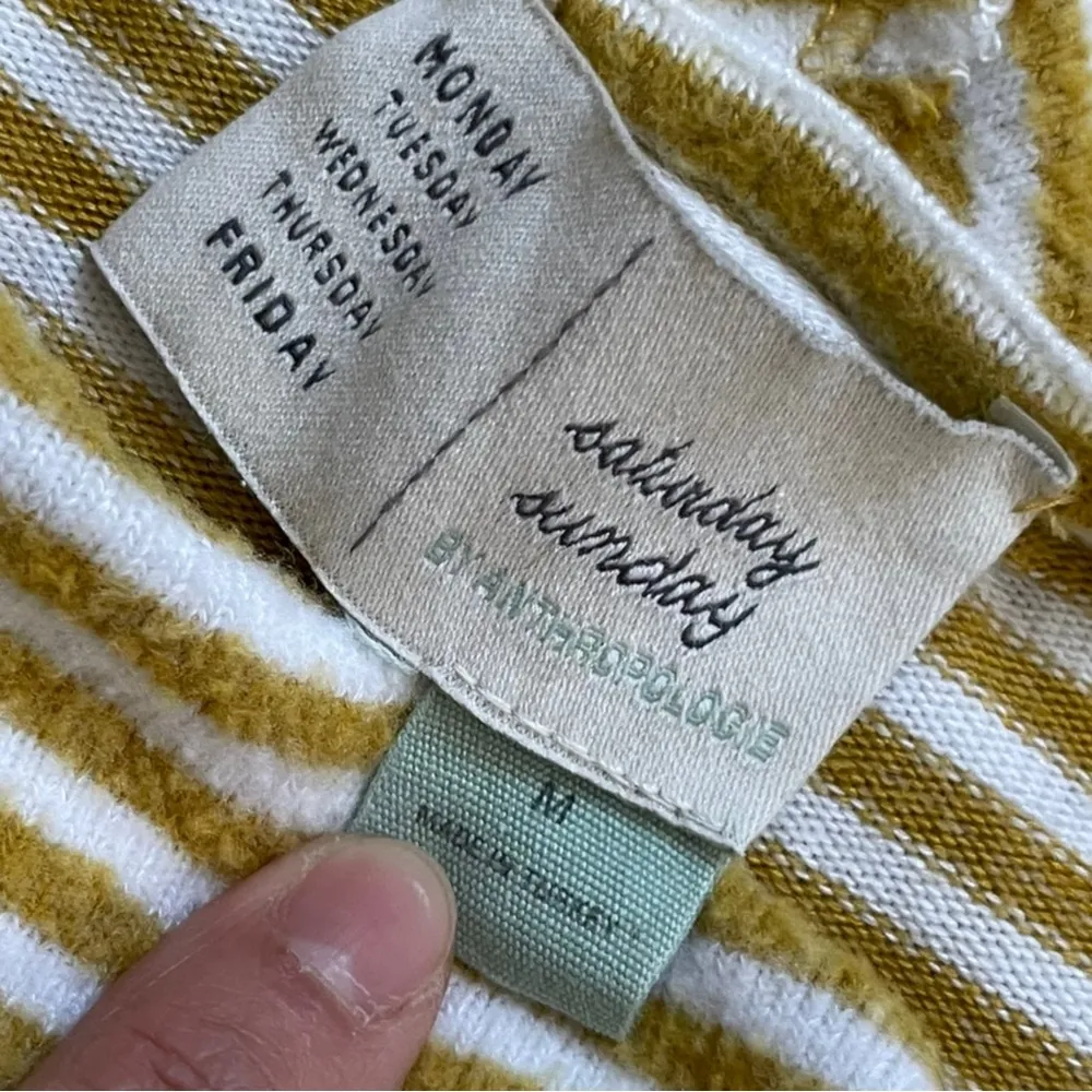 Saturday Sunday Striped Cowl Neck Draped Top - Image 4