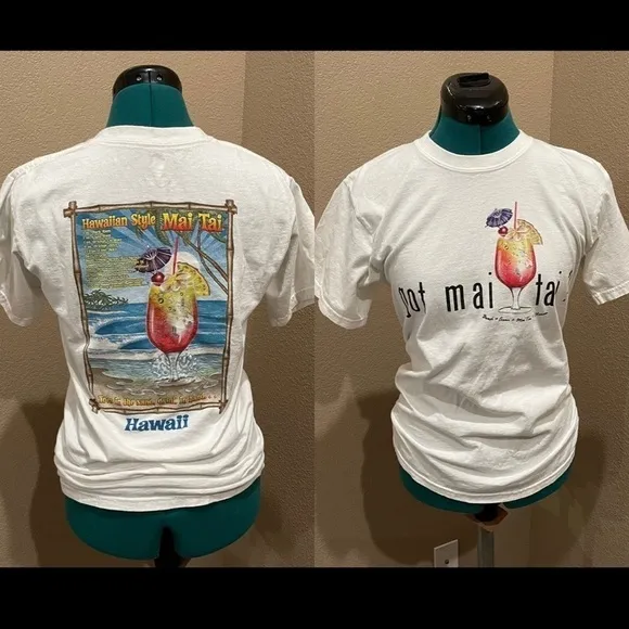 Got Mai Tai Recipe Hawaii White Short Sleeve T-Shirt - Image 2
