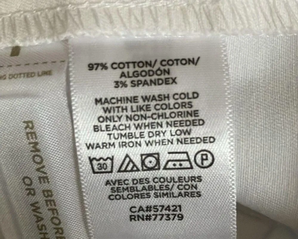 Ann Taylor Petite: White Mid Rise “The Crop” Pants- cotton blend- 8P - Image 10