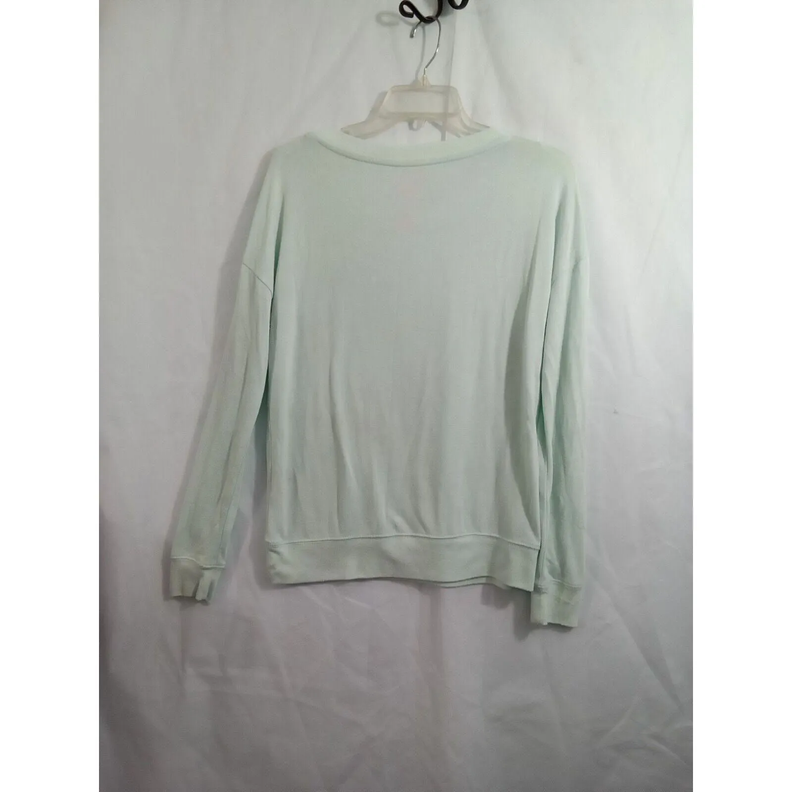 Live Love‎ Dream Mint Star Print Sweatshirt Medium Green - Image 4