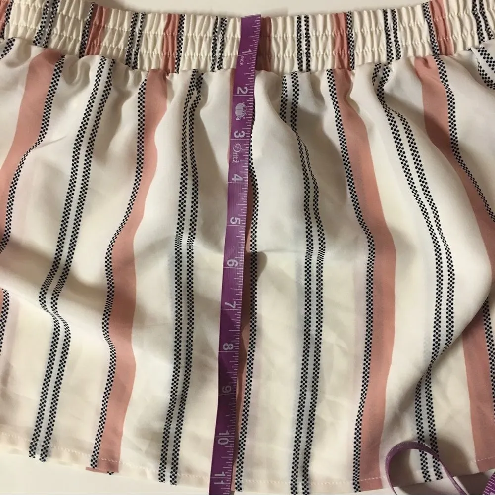 Forever 21 Cream Striped Off-the-Shoulder Crop Top Size S NWT - Image 7