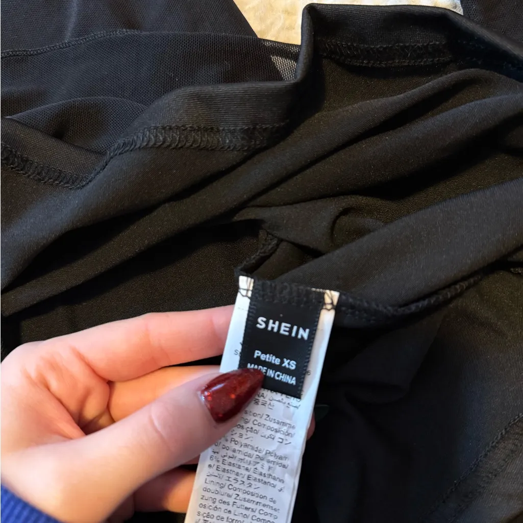 SHEIN Black Long Sleeve Top - Image 3