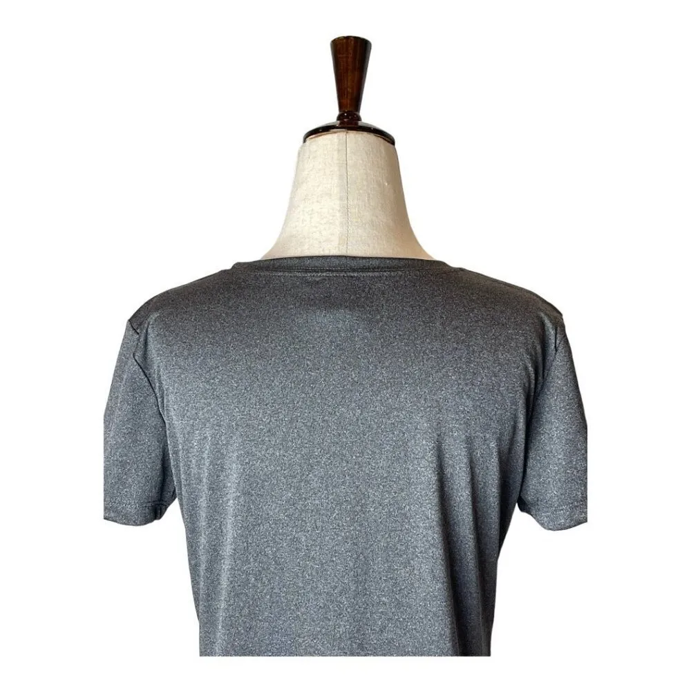 Alo Yoga Gray Short Sleeve Crew Neck Alosoft Finesse Athletic Tee Size‎ XS - Image 6