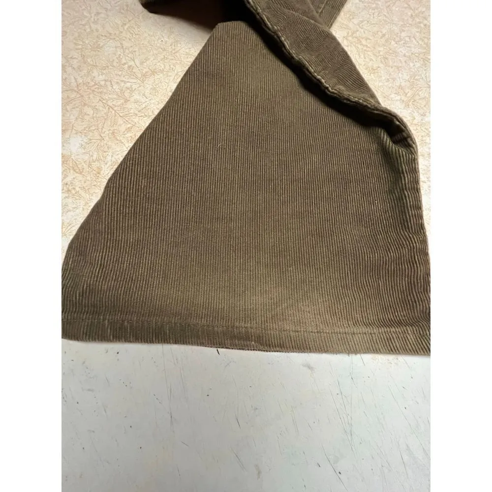 Levi Wide Leg corduroy pants Sz 11 Olive Green Brown - Image 10