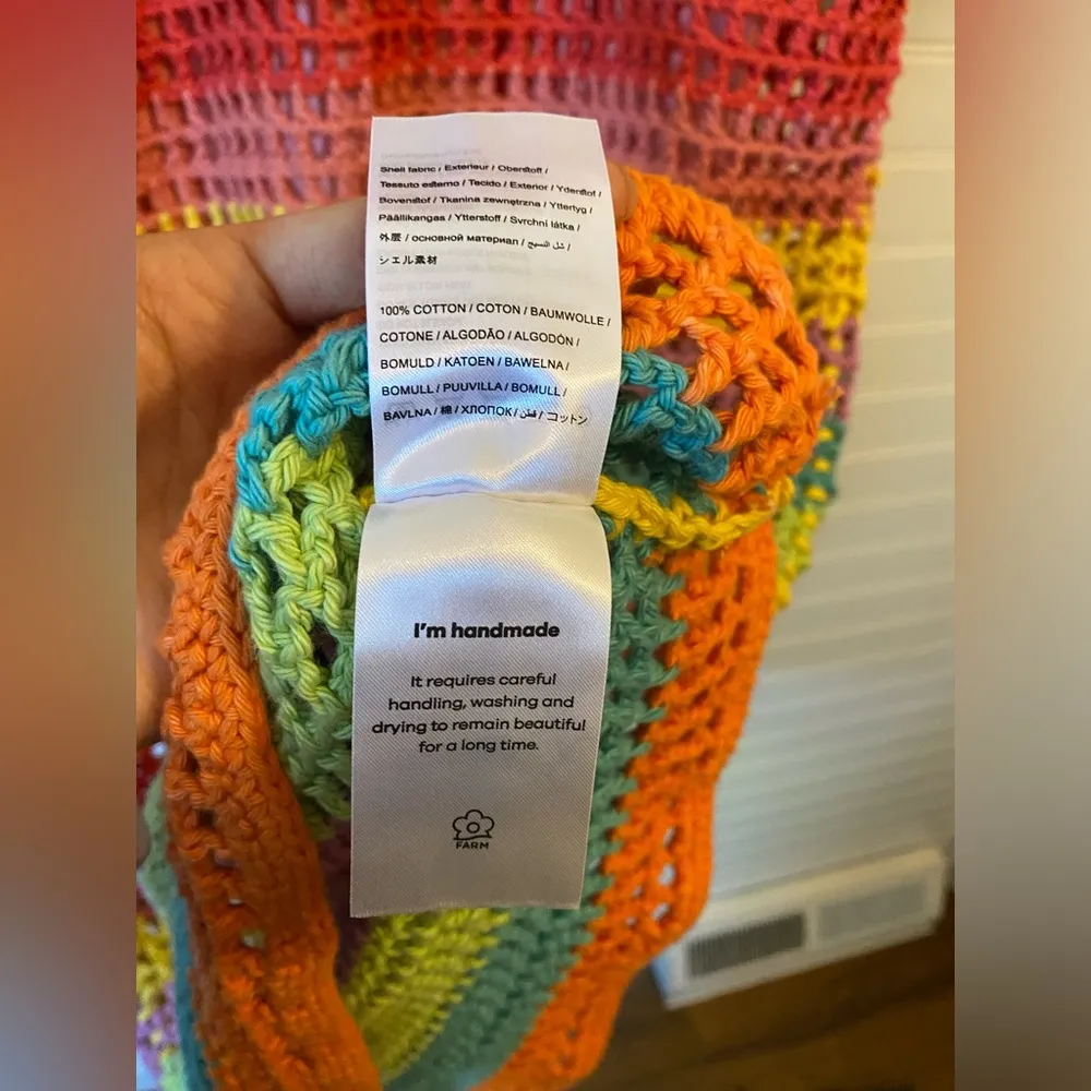 Multicolor Crocheted Cotton Dress - Image 9