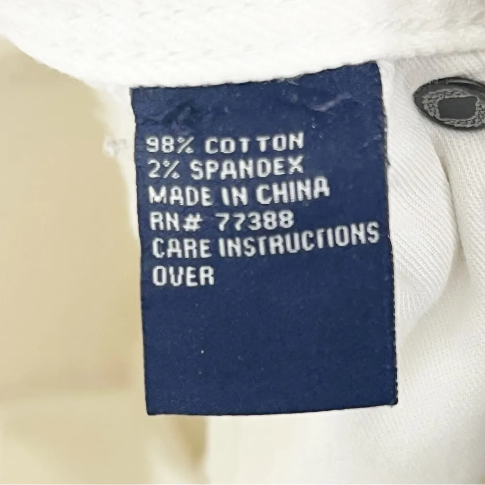 MADEWELL White Rail Straight Mid Rise Fray Hem Jeans, Size 25 - Image 4