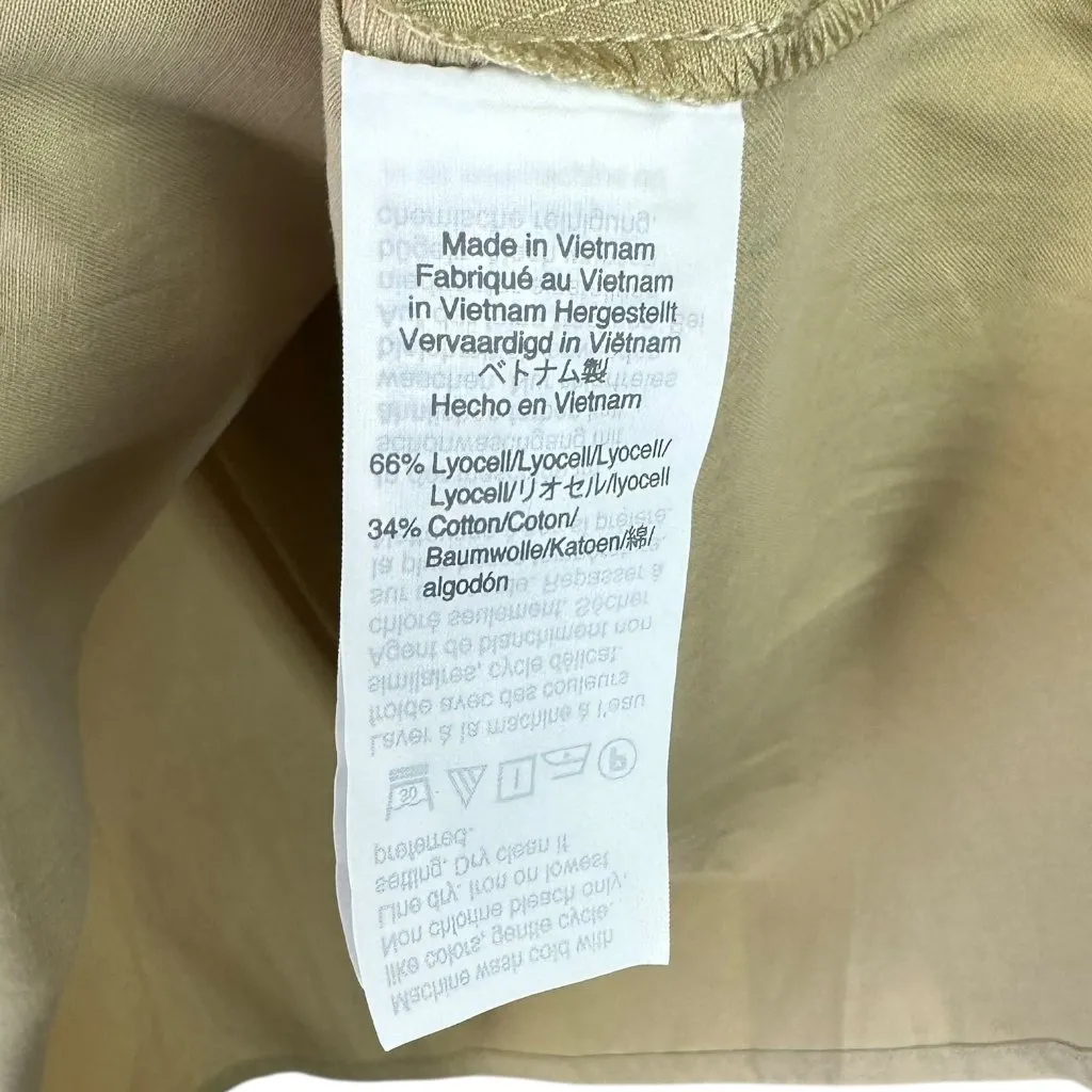 NWT J Crew Khaki Cotton Blend Utility Shirt Dress Size 4 Office Business Casual Tan - Image 6