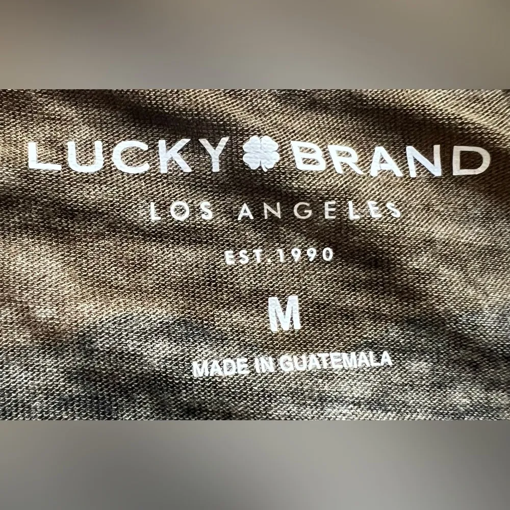 Lucky Brand Los Angeles | ladies camouflage tank top. Size: M. - Image 4