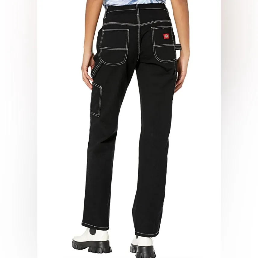 Dickies Women's Black Straight Leg Jeans - Image 2