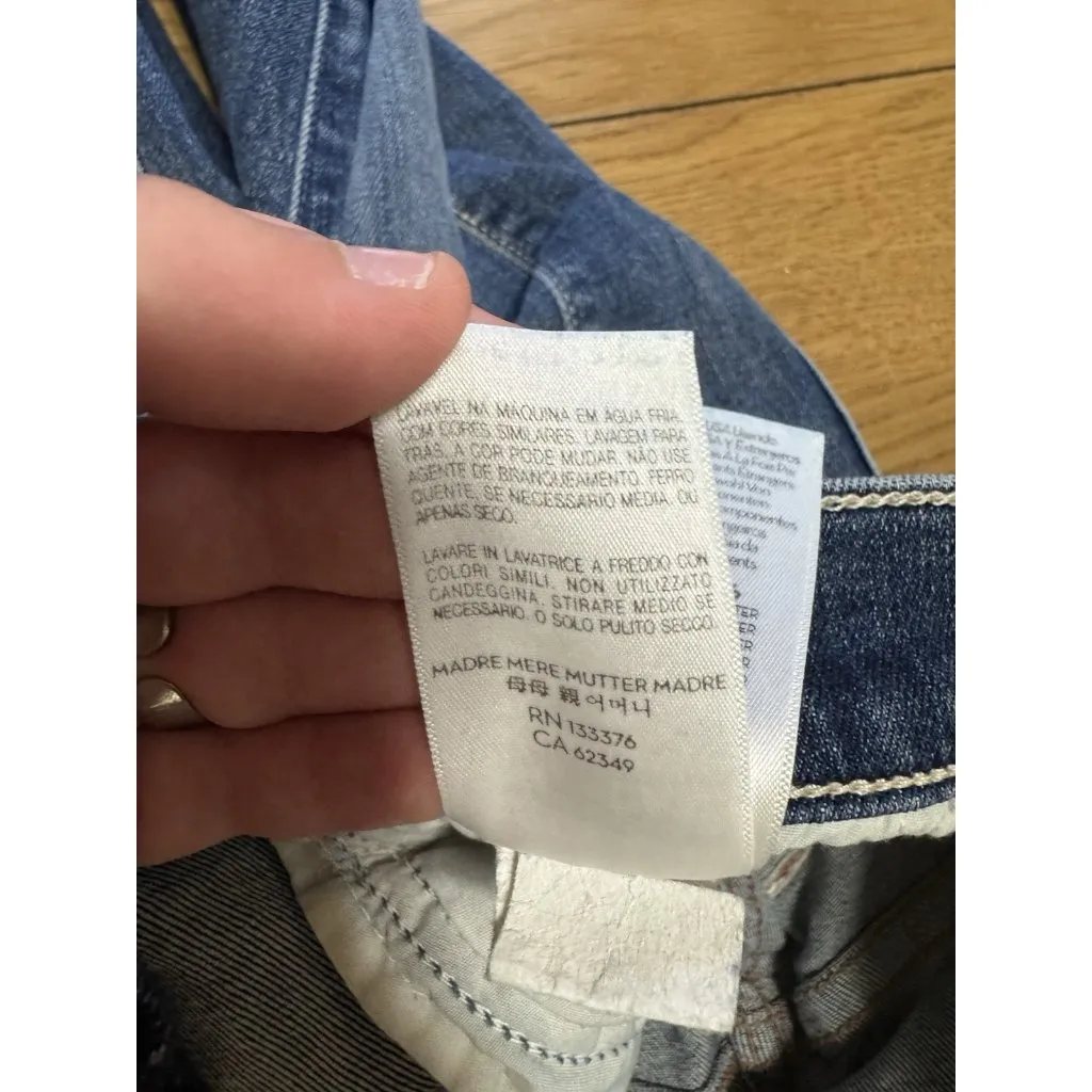 MOTHER Denim The Insider Crop Step Chew Jeans in‎ Dancing on Coals (size 23) Blue - Image 13