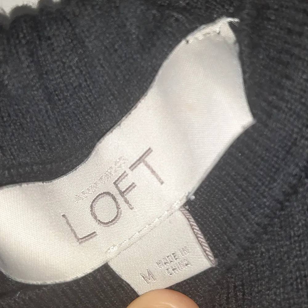 LOFT Black Rhinestone Sweater M - Image 6