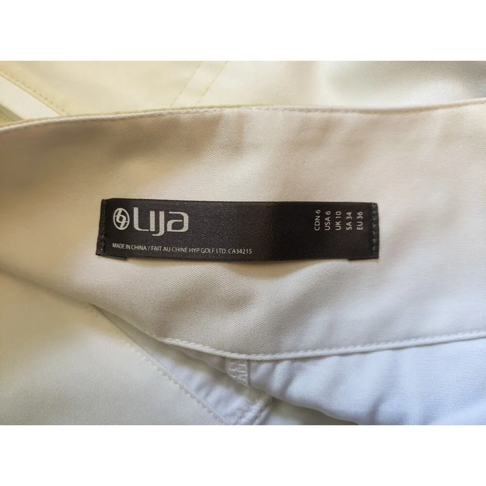 Lija Mini Skort Women Sz 6 Ombre Leopard Print Moisture Wick Golf Performance Yellow - Image 12