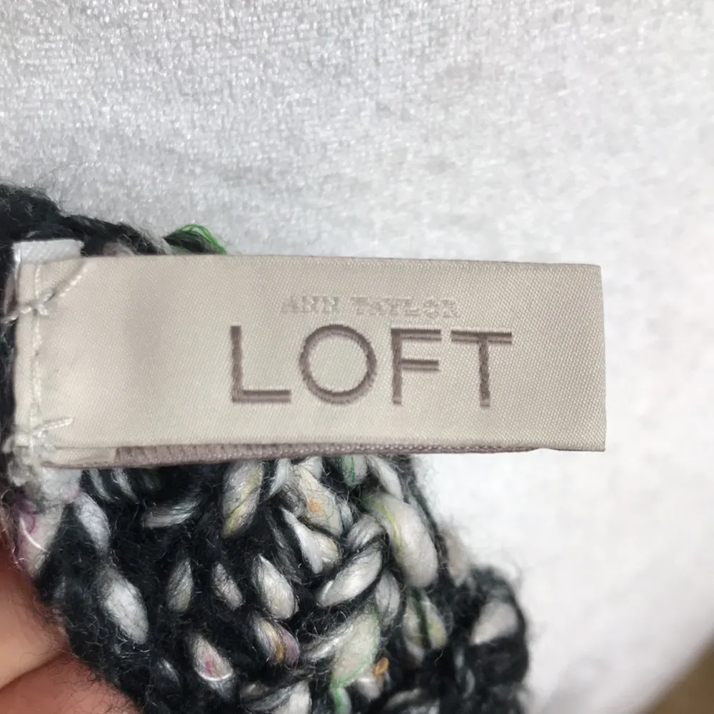 Loft  Women’s Fall Winter Multi-Colored Knit Infinity Scarf - Image 6