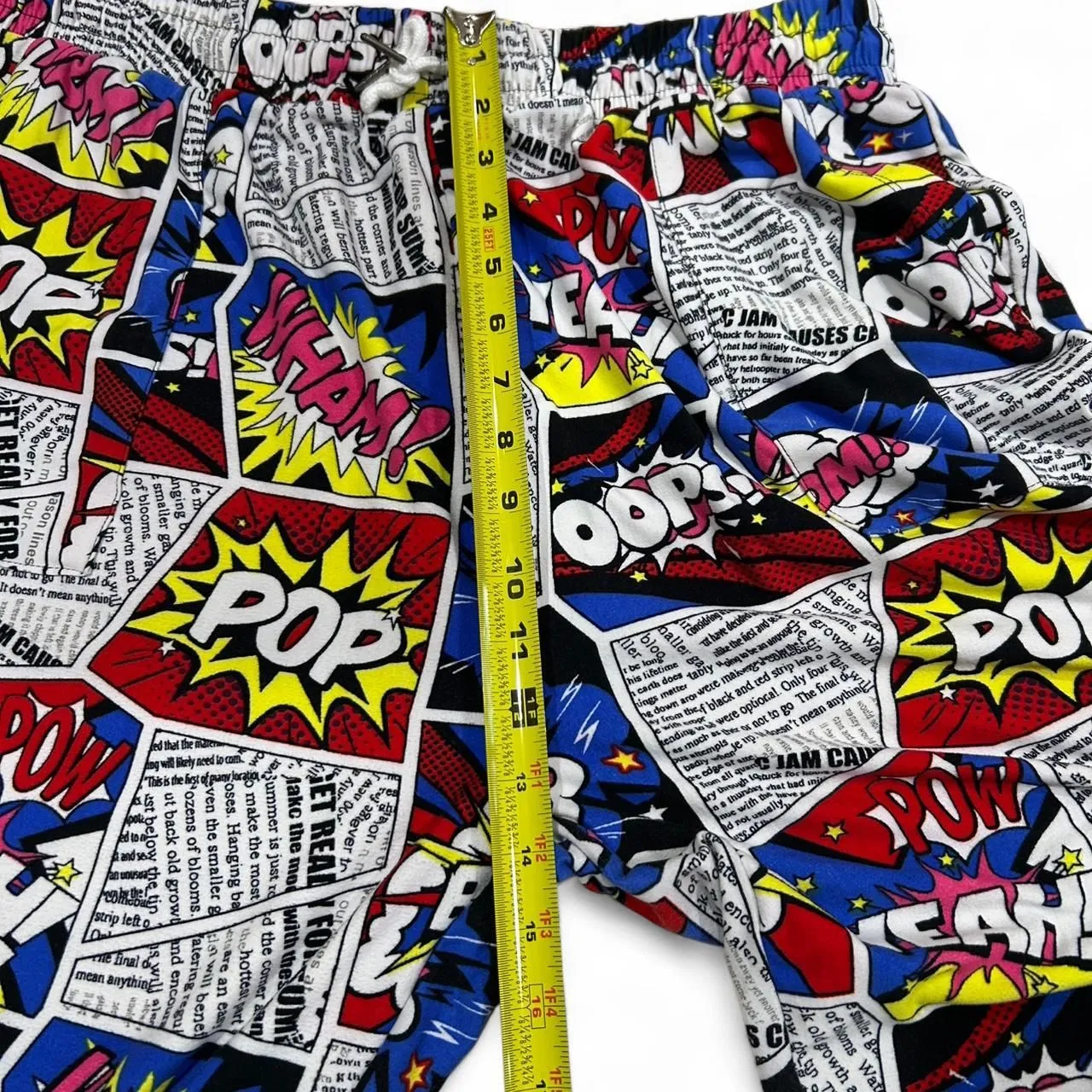 POW! BAM! Comic Book Print Joggers Black Size 2X - Image 3