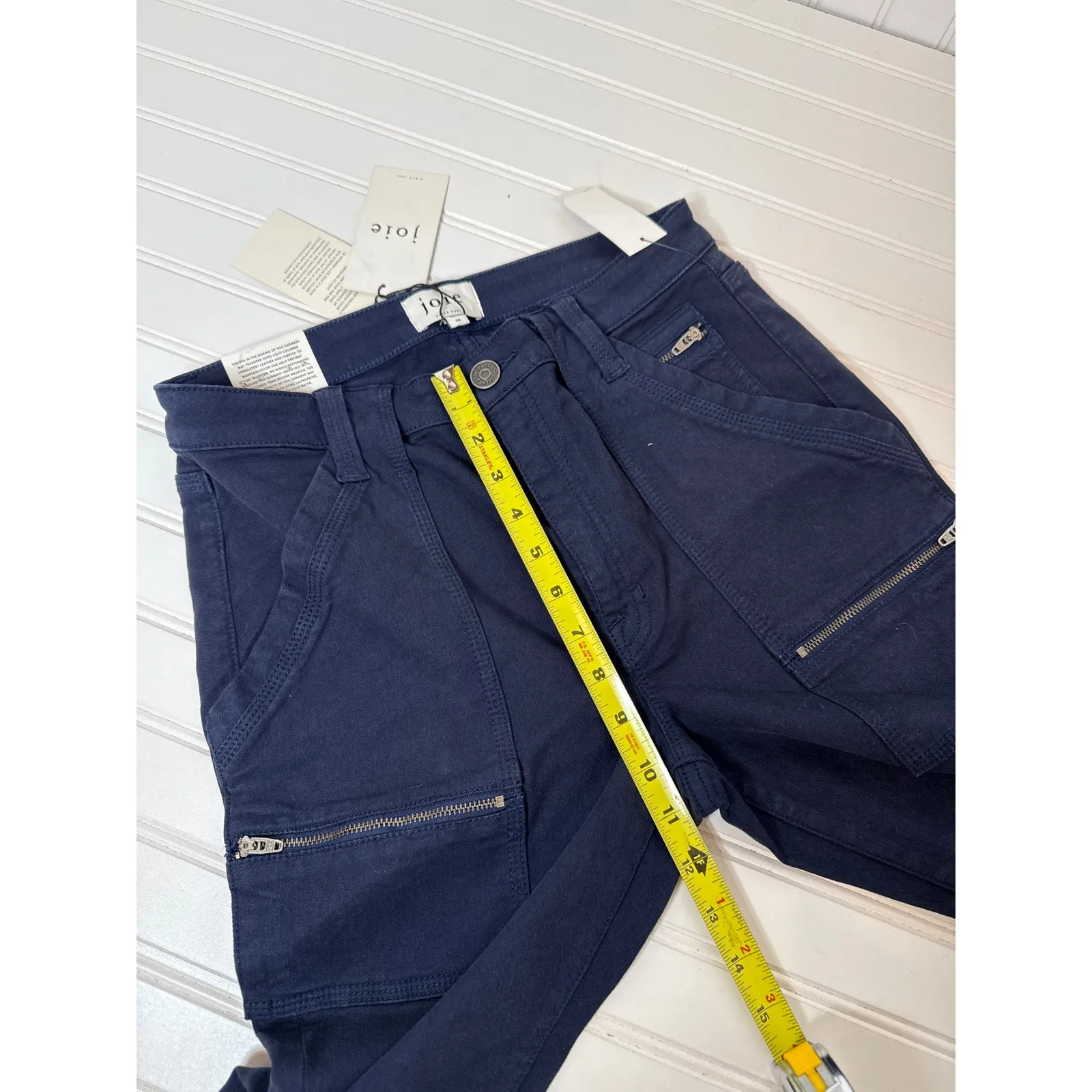 NWT Joie High Rise Park Skinny Jeans Navy Blue Stretch Cropped Womens Size 29 - Image 4