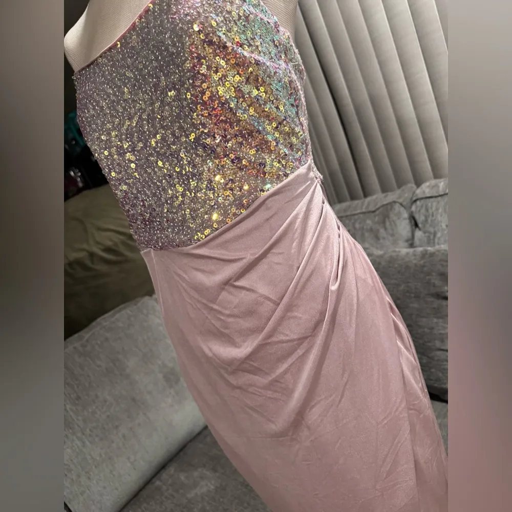 AMTIOUS 🌸 sequin corset dusty pink dress ✨ Size M - Image 8