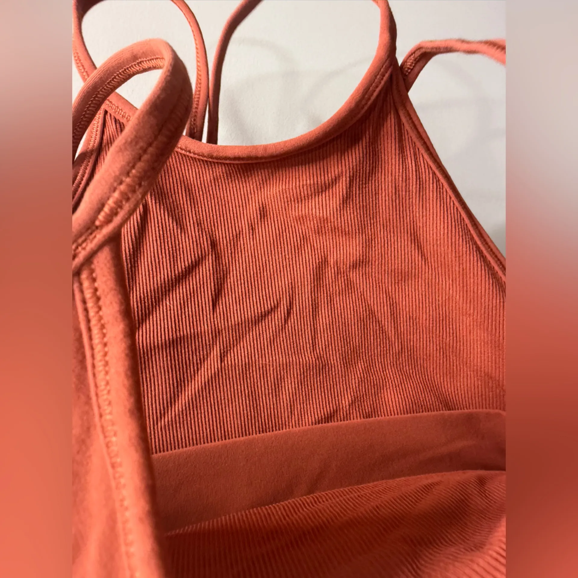 Nike Rust Orange Strappy Crop Top 2xl - Image 9