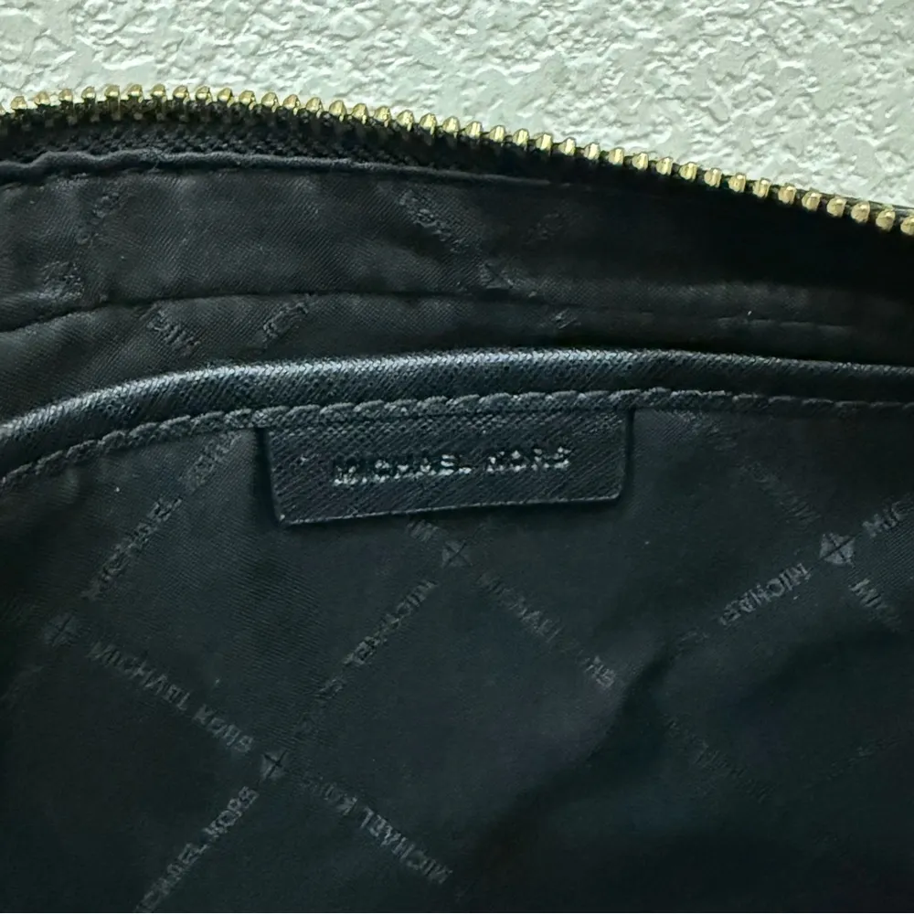 MICHAEL KORS Black Jet Set Large Saffiano Leather Gold Chain Crossbody Bag - Image 15