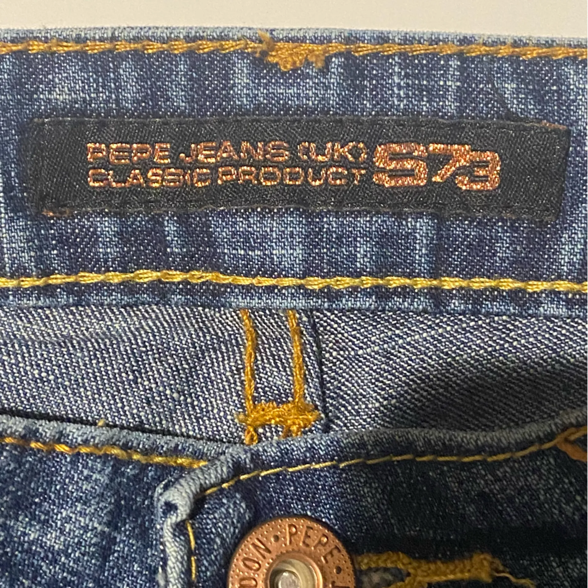 Pepe London Size 3 Crop Jeans Made In Jordan Retail $109.00 Sku A7 - Image 11