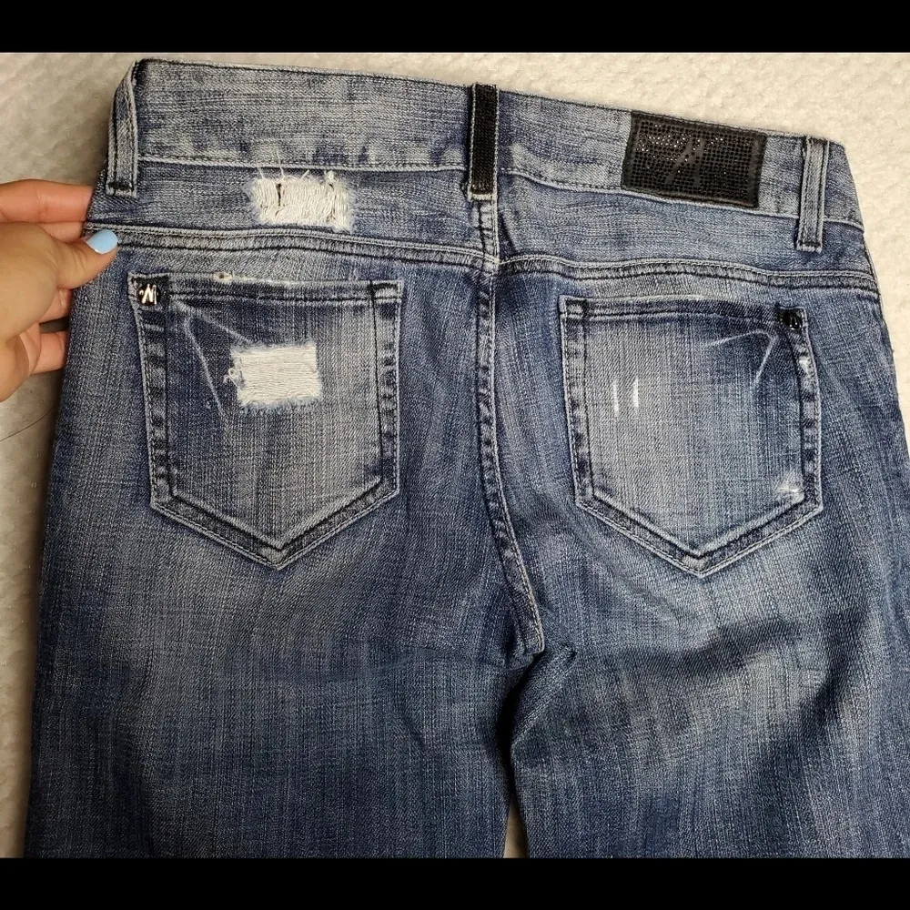 Guess by Marciano Y2K Low Rise Leopard Distressed Jeans - Image 9